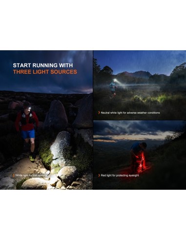 Linterna frontal Fénix HP12R-T Negra - 1300 lúmenes