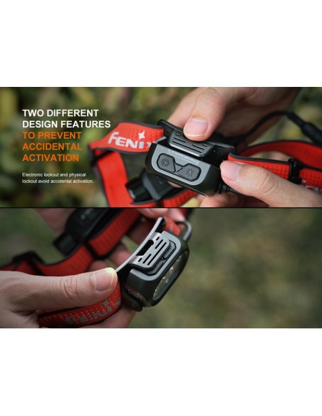 Linterna frontal Fénix HP12R-T Negra - 1300 lúmenes