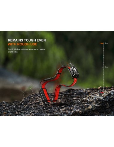 Linterna frontal Fénix HP12R-T Negra - 1300 lúmenes