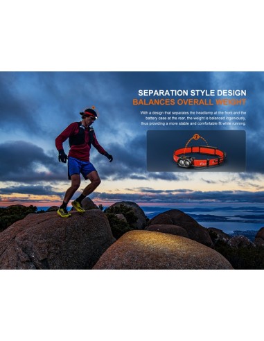 Linterna frontal Fénix HP12R-T Roja - 1300 lúmenes