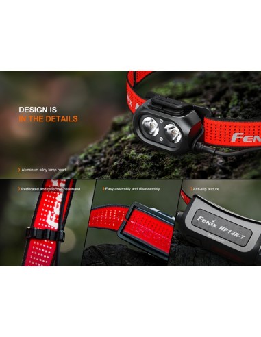 Linterna frontal Fénix HP12R-T Roja - 1300 lúmenes