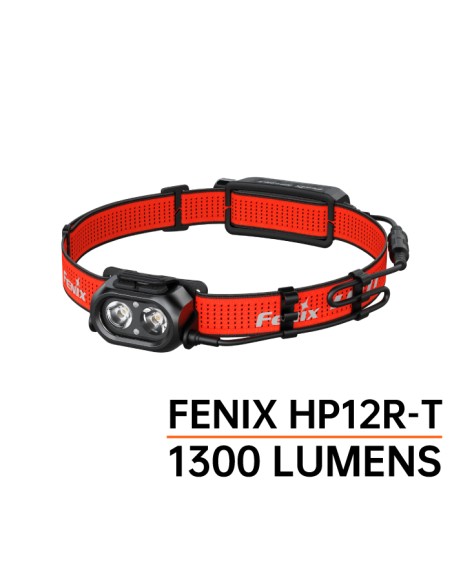 Linterna frontal Fénix HP12R-T Roja - 1300 lúmenes