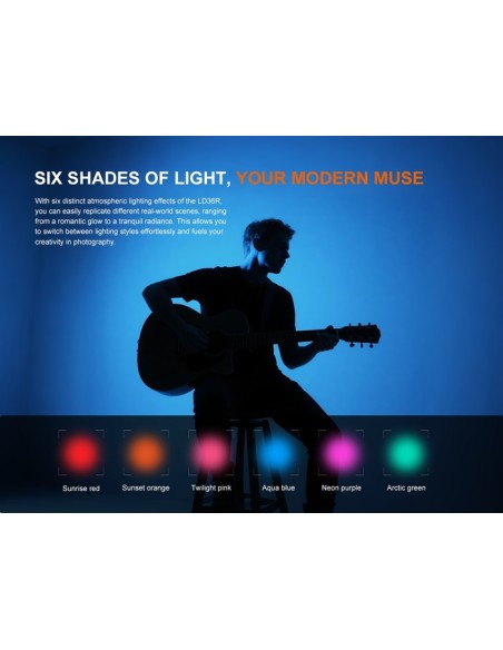 Linterna Multicolor Fénix LD36R - 3600 lúmenes