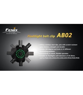 Clip AB02 Para Linternas Led En Cinturón Para Pd35, Pd32, Pd22, Pd20, Ld22, Ld12, Ld10, E35, E25, E11, E15 2