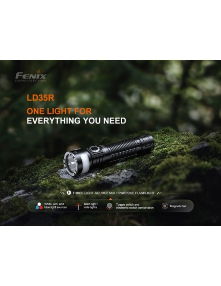 Linterna Multicolor Fénix LD35R - 1800 lúmenes