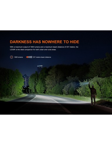 Linterna Multicolor Fénix LD35R - 1800 lúmenes