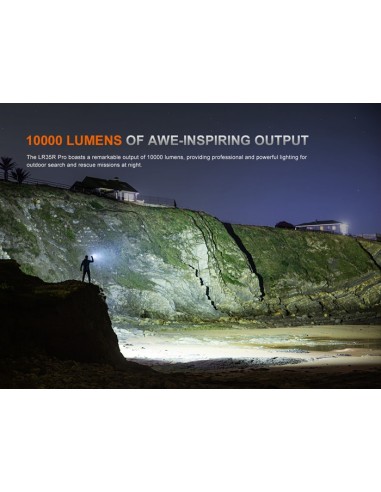 Linterna Fénix LR35R PRO - 10.000 lúmenes (Color negro)