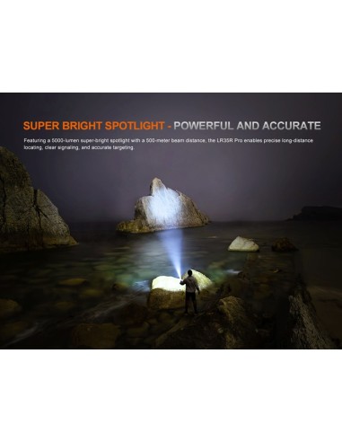 Linterna Fénix LR35R PRO - 10.000 lúmenes (Color negro)