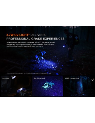 Linterna Fénix LR35R PRO - 10.000 lúmenes (Color negro)