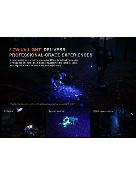 Linterna Fénix LR35R PRO - 10.000 lúmenes (Color negro)