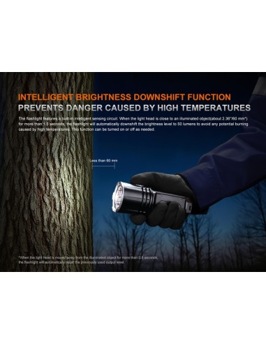 Linterna Fénix LR35R PRO - 10.000 lúmenes (Color negro)