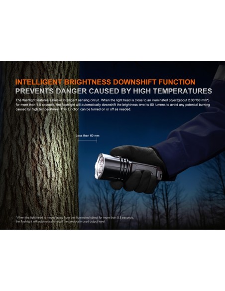 Linterna Fénix LR35R PRO - 10.000 lúmenes (Color negro)