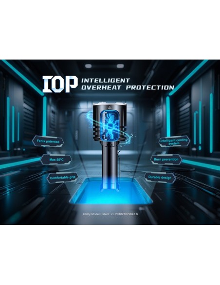 Linterna Fénix LR35R PRO - 10.000 lúmenes (Color negro)