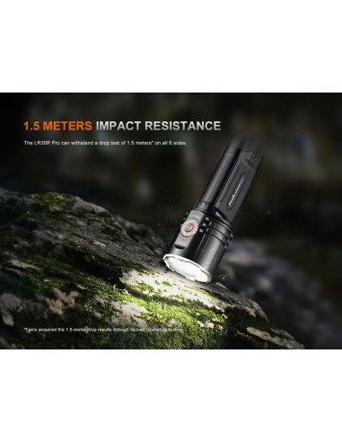Linterna Fénix LR35R PRO - 10.000 lúmenes (Color negro)