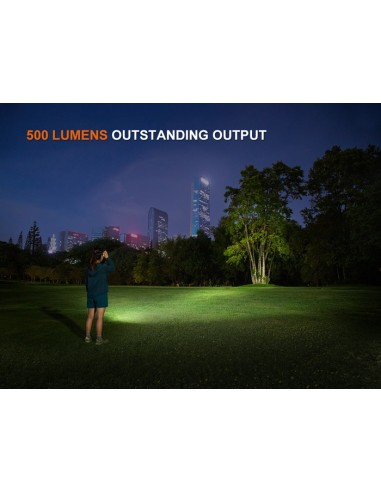 Linterna frontal Fénix HL17R Negra - 500 lúmenes