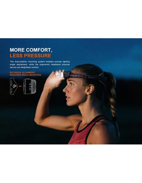 Linterna frontal Fénix HL17R Negra - 500 lúmenes