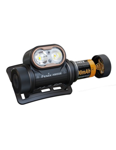 Linterna frontal Fénix HM55R Color negro - 1200 lúmenes