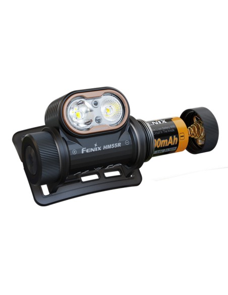 Linterna frontal Fénix HM55R Color negro - 1200 lúmenes