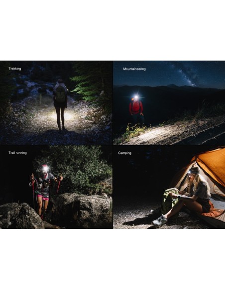 Linterna frontal Fénix HM55R Color negro - 1200 lúmenes