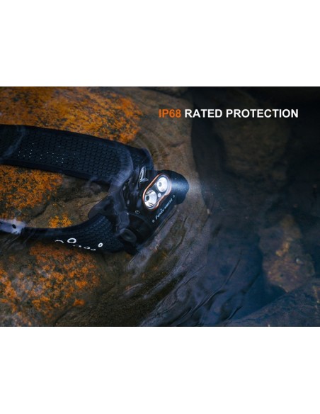 Linterna frontal Fénix HM55R Color negro - 1200 lúmenes