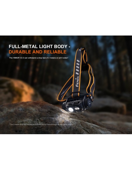 Linterna frontal Fénix HM60R V2.0 - 1600 lúmenes