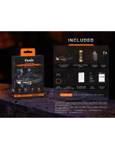 Linterna frontal Fénix WH35RE Intrínsecamente segura - 280 lúmenes