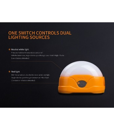 Linterna camping CL20R 300 lúmenes recargable micro USB