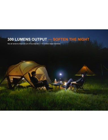 Linterna camping Fenix CL20R V.0 Color negro - 300 lúmenes