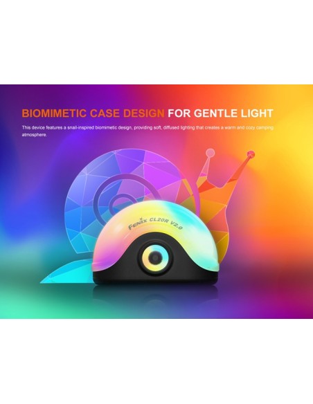 Linterna camping Fenix CL20R V.0 Color negro - 300 lúmenes