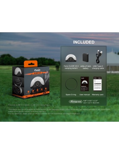 Linterna camping Fenix CL20R V.0 Color negro - 300 lúmenes