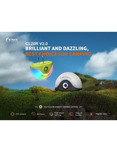 Linterna camping Fenix CL20R V.0 Color verde - 300 lúmenes