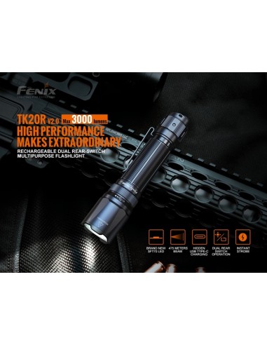 NUEVO Pack Linternas Fenix TK20R V2.0 + T5 (Negro)