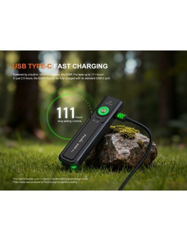 Linterna Fenix E06R Pro (Color negro) - 1600 lúmenes