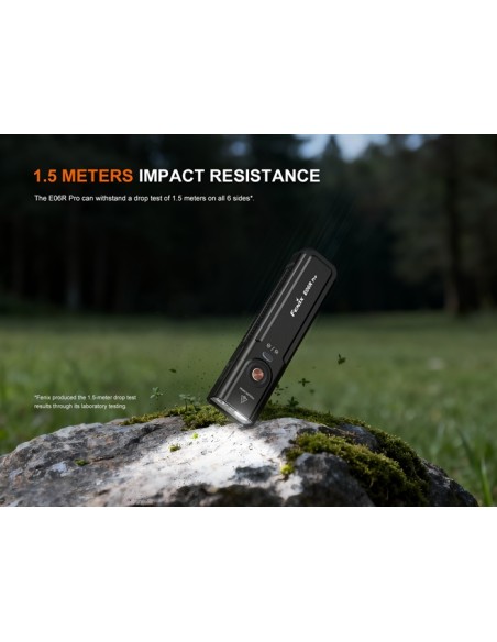 Linterna Fenix E06R Pro (Color negro) - 1600 lúmenes
