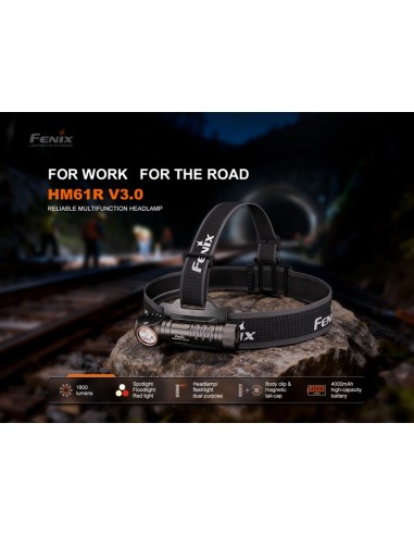 Frontal Fenix HM61R V3.0 - 1800 lúmenes (Luz roja y blanca)