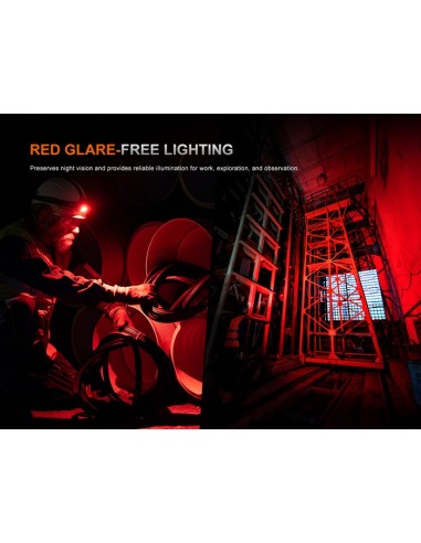 Frontal Fenix HM61R V3.0 - 1800 lúmenes (Luz roja y blanca)