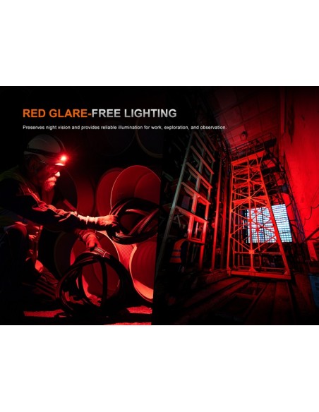 Frontal Fenix HM61R V3.0 - 1800 lúmenes (Luz roja y blanca)