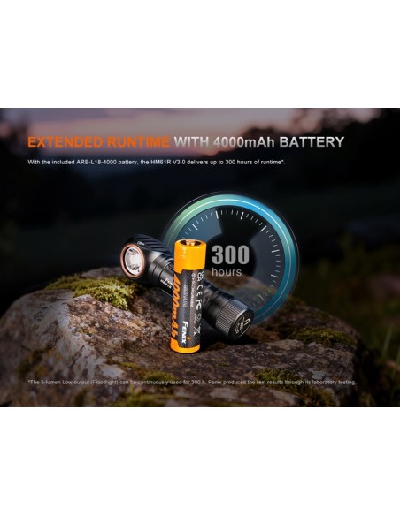 Frontal Fenix HM61R V3.0 - 1800 lúmenes (Luz roja y blanca)