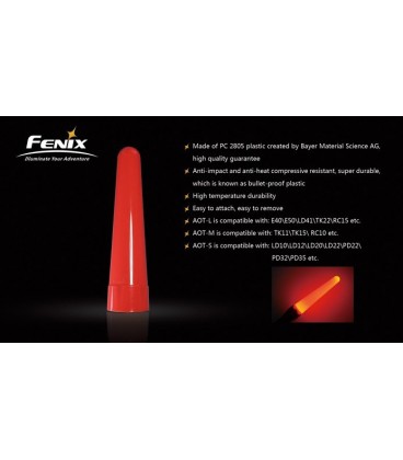 Cono De Trafico Rojo Para Linternas Fenix