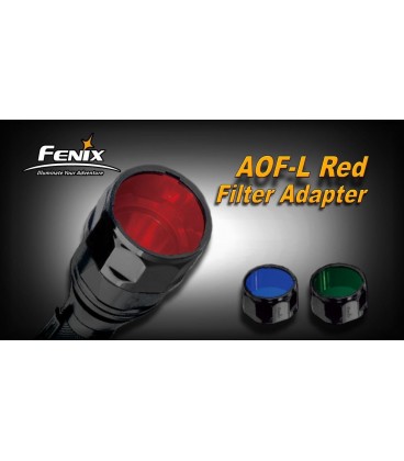 Filtro rojo Para Linternas Led Fénix FD41, RC20 y LD41 REF.AOF-LR