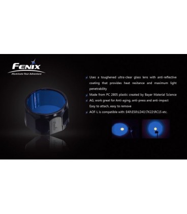 Filtro azul Para Linternas Led Fénix FD41, RC20 y LD41 REF.AOF-LA