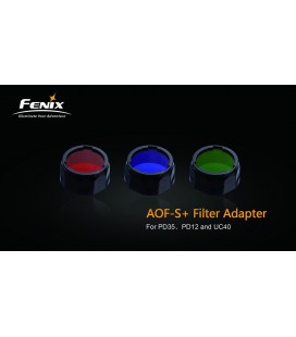 Filtro Azul Para Linternas Led Fénix Uc35, Rc11, Pd35, Pd12 Y Uc40 Ref. AOF-SA 2