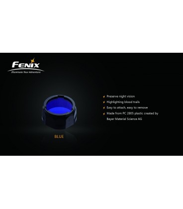 Filtro Azul Para Linternas Led Fénix Uc35, Rc11, Pd35, Pd12 Y Uc40 Ref. AOF-SA
