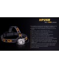 Frontal Fénix HP25R 1000 lúmenes (micro usb recargable-incluye batería 18650)