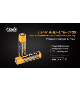 Batería Fénix 18650 de 3400 mAh Ref. ARB-L18-3400 (el precio es por unidad)