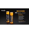 Batería Fénix 18650 3500 mAh (carga por micro USB y también puede en un cargador) Precio 23,90€ / unidad