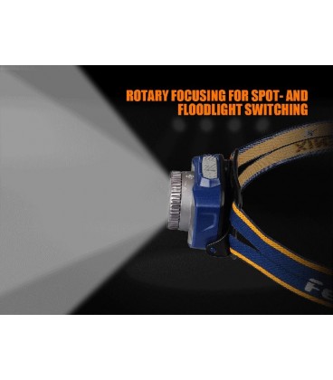 Frontal Fénix HL40R con zoom 600 lúmenes y batería recargable