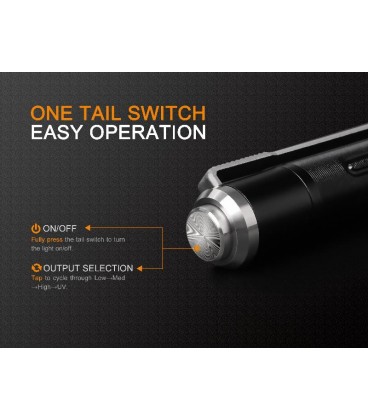 Linterna Fénix LD02V2.0 70 Lúmens blanco y 200 mW Ultravioleta