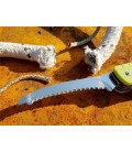 Trekker LD43, es una navaja multi herramientas de rescata que se opera con una sola mano y puede bloquearse la hoja
