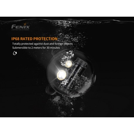 Frontal Fenix HM65R 1400 lúmenes (incluye batería 18650 3500 mAh